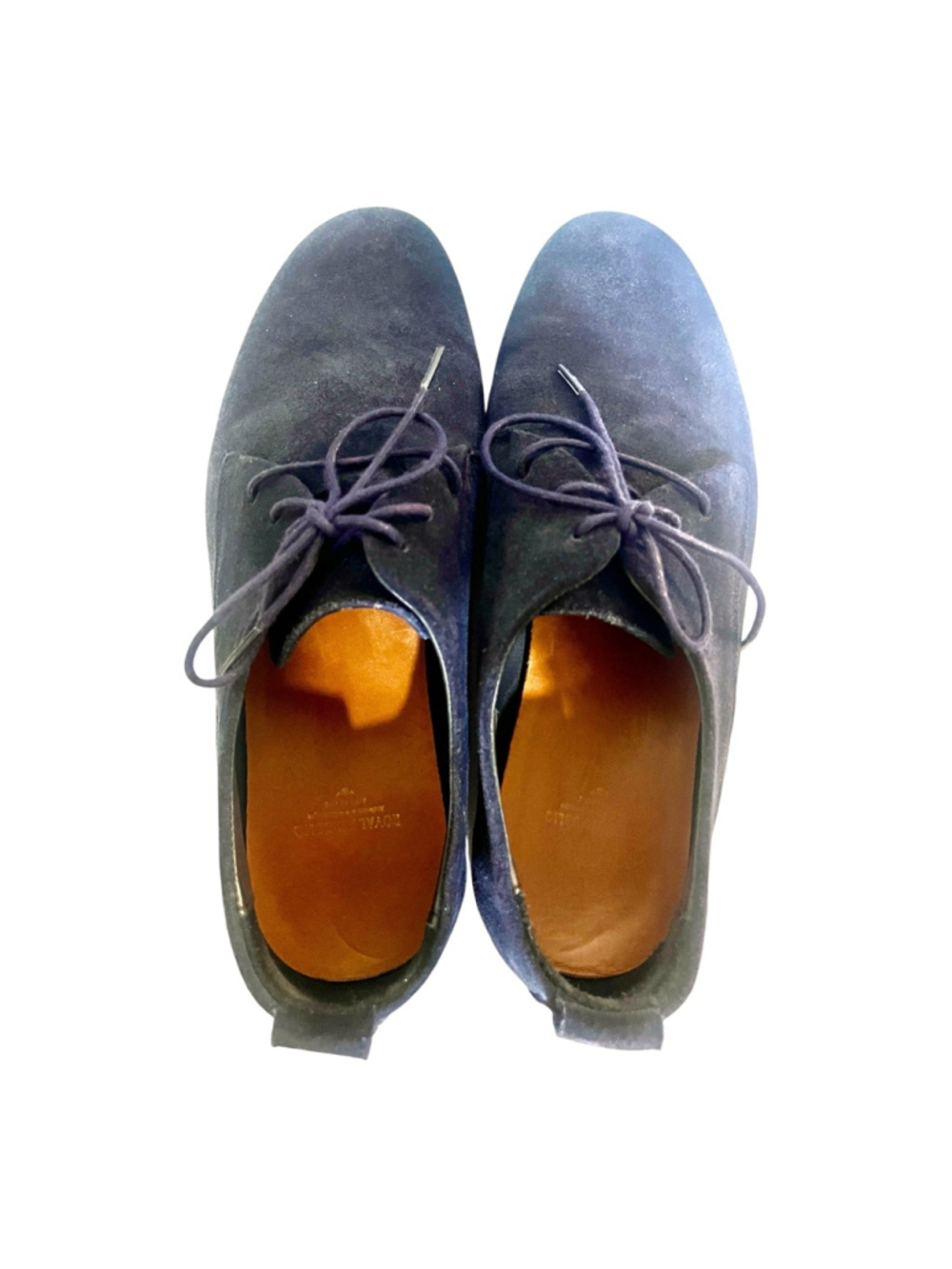 Royal RepubliQ Navy Suede Derby Shoes Men Size 41/10